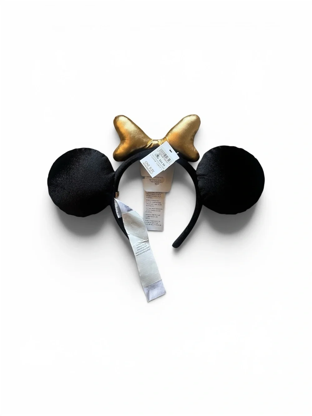 Disney Black & Gold Moon Star Minnie Ears Headband